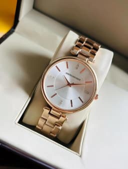 Americanviber Women Rose Gold Dial Stainless Steel Analog Watch - For Girls AVDRW001
